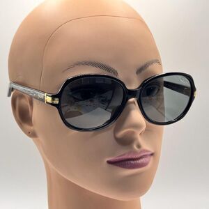 NEW Ladies Y2K Polo Ralph Lauren Plastic Sunglasses RA5127 Black/Grey 58/16/135